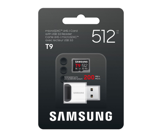Samsung 512GB T9 microSDXC 200MB/s z czytnikiem - 1522583 - zdjęcie 4